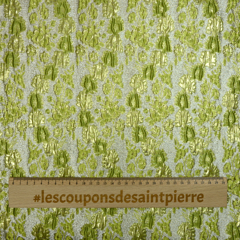 Brocart polyester mirifique vert