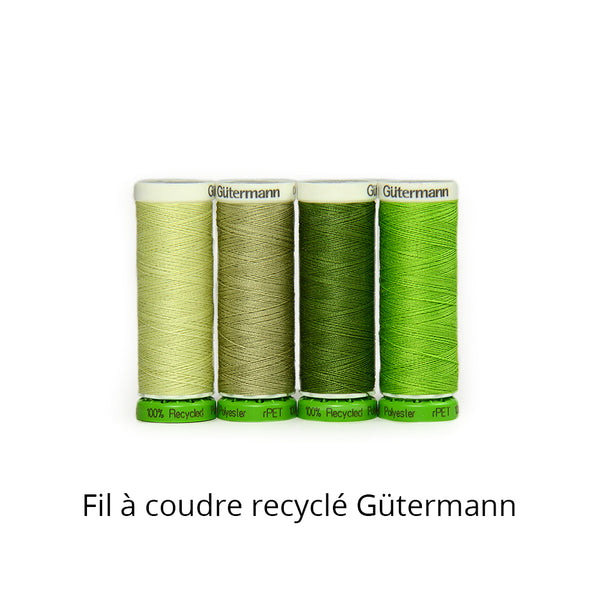 Fil à coudre recyclé - Coloris vert - Gütermann