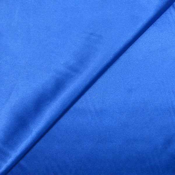 Satin Polyester uni bleu électrique