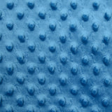 Polaire minky relief bleu