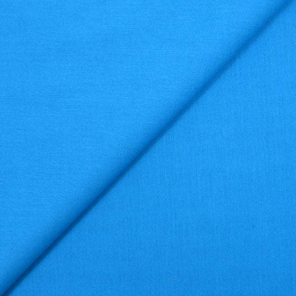 Voile de coton bleu turquoise