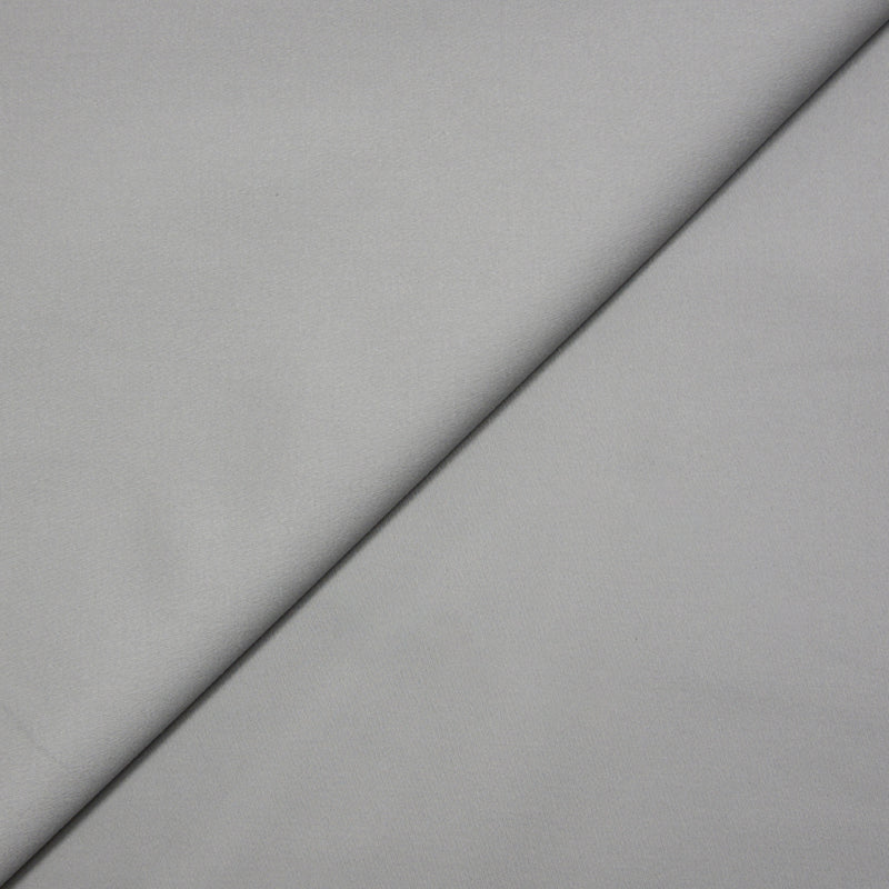 Gray elastane cotton satin