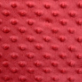 Fleece Minky Red Relief Framboise