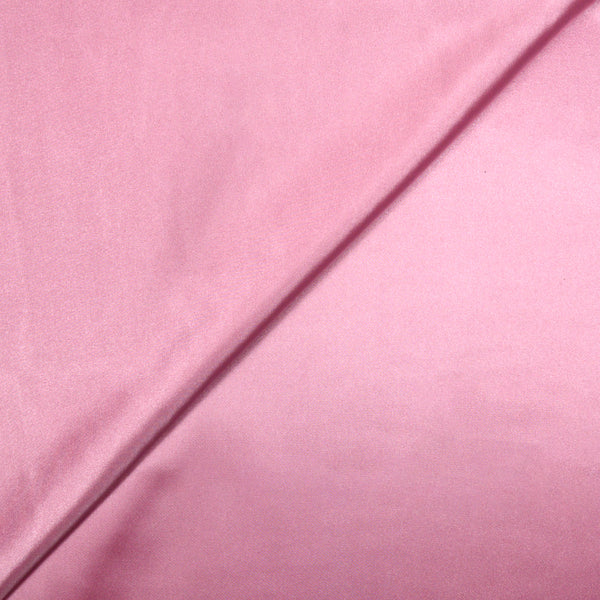 Light pink polyester satin plain pink