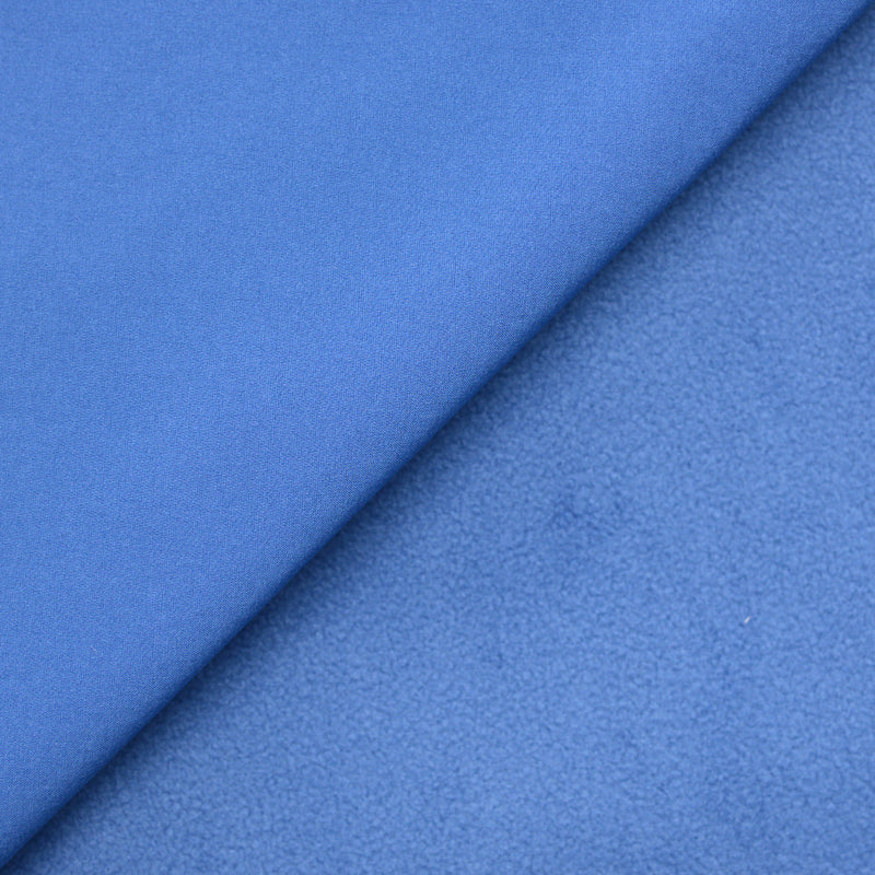 Tissu Softshell uni bleu barbeau