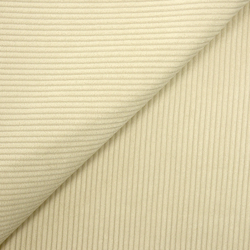 Velours polyester côtelé beige