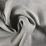 Tissu sweat minkee gris clair