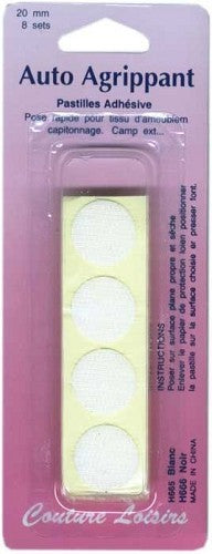 White adhesive tablets 20 mm x8