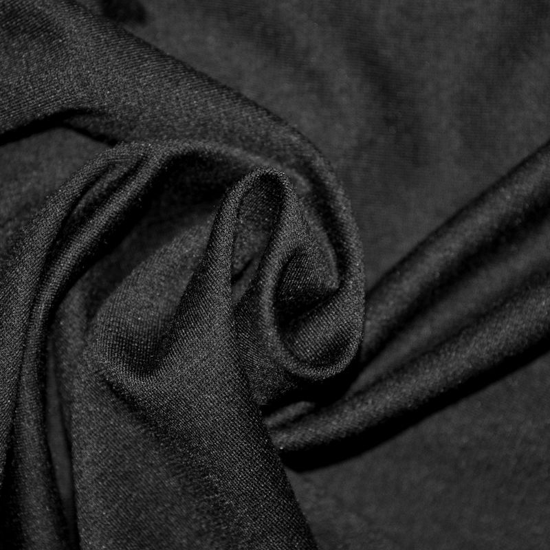 Tissu Maille Milano Polyester Noir