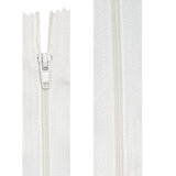 Nylon closure non-separable from 10 to 60 cm white