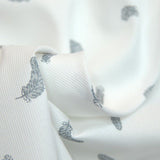 Gray feathered cotton sting fabrics