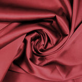 Crêpe satin polyester rouge bordeaux