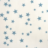 Stars de algodón estampado de estrellas azules