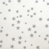 Gray stars printed cotton tissue