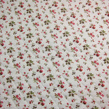 PIQUÉ DE COTON MATELASSÉ FLEURS AU MÈTRE
