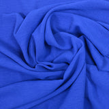 Royal blue fluid crepe