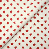 Algodón Satinado Satinado ELASTANE ROJO ROJO Y AZUL