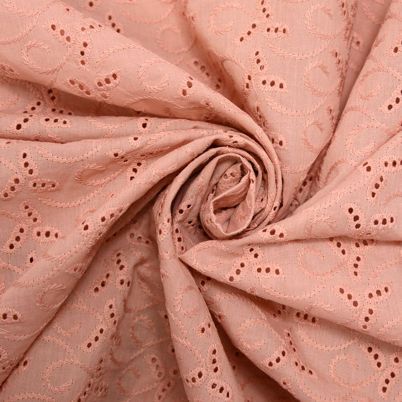 Broderie anglaise Amaterasu vieux rose