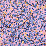 Viscose printed in pink background