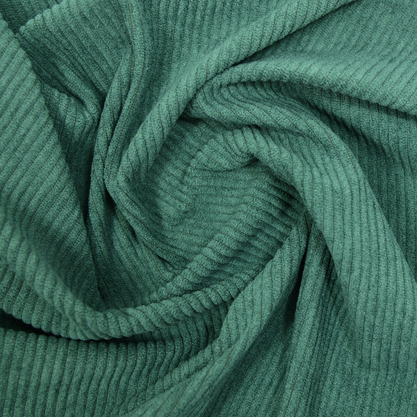 Forest Green Cordless Polyester Velvet