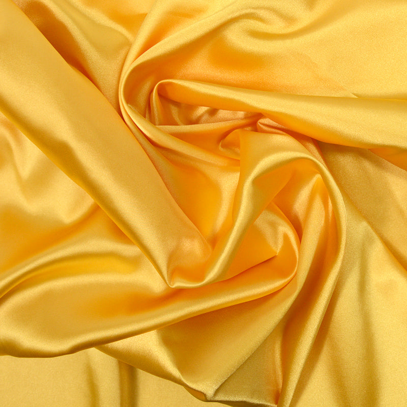 Satin Polyester uni jaune impérial