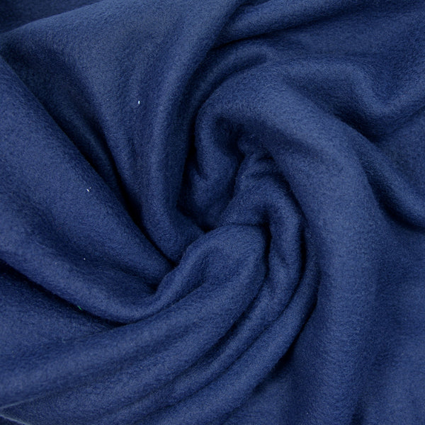 Tissu polaire bleu marine