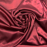 Satin Polyester uni rouge cramoisi