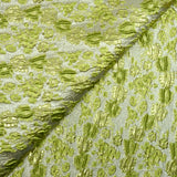 Brocart polyester mirifique vert