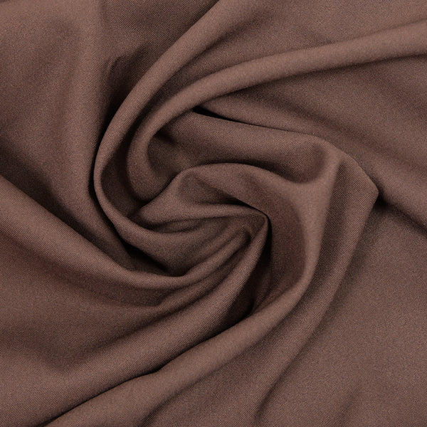 Tissu burlington polyester marron taupe