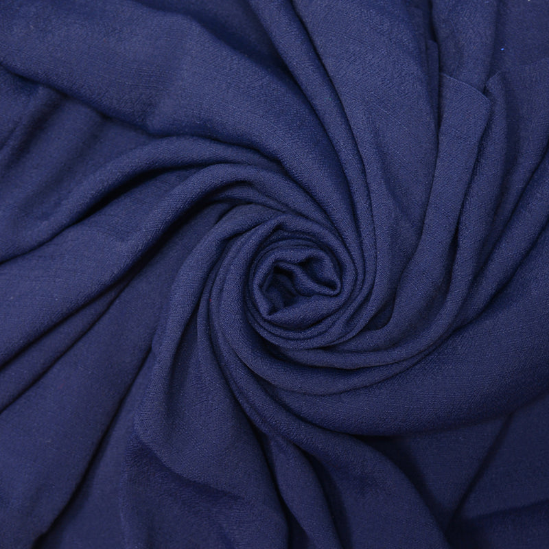 Crêpe fin viscose bleu marine