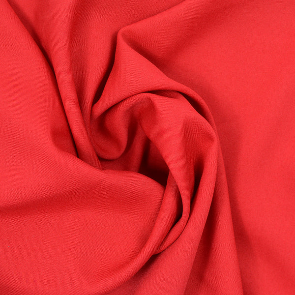 Red polyester burlington fabric