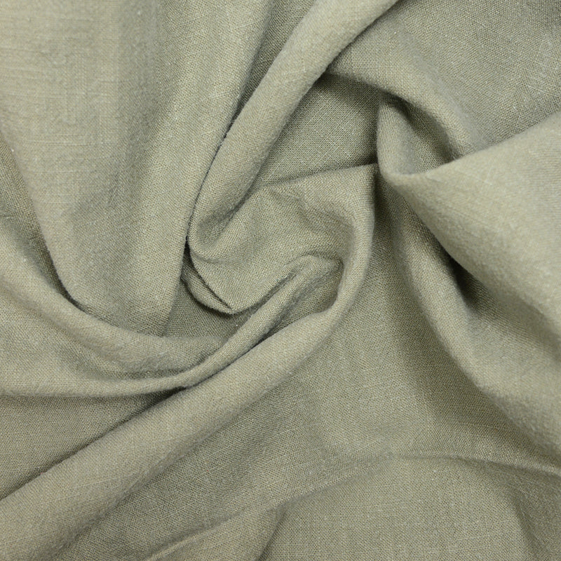 100% washed linen aqua