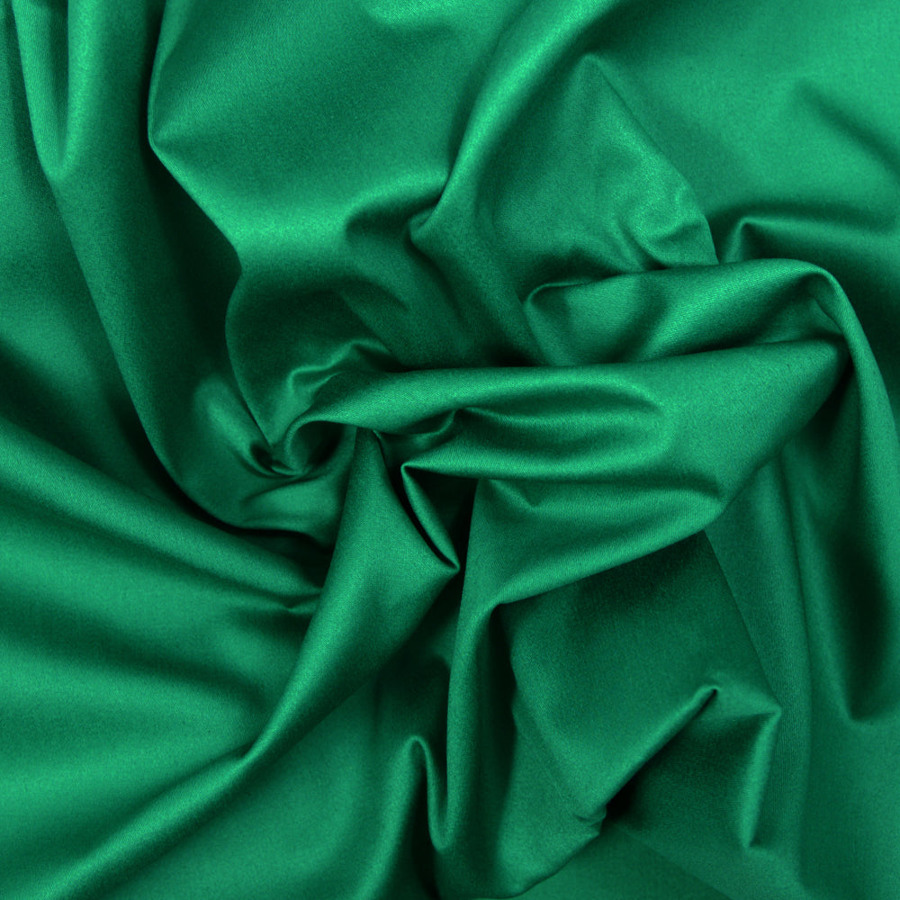 Satin de coton vert menthe Les Coupons de SaintPierre
