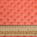 Polaire minky relief corail