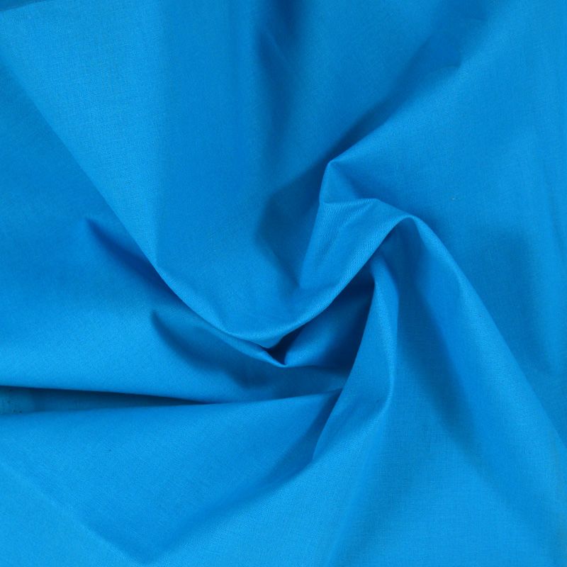 Coton uni turquoise