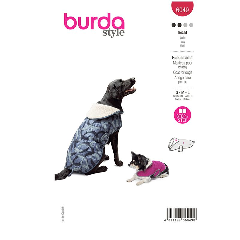 Patron Burda n°6049 : Manteau pour chien