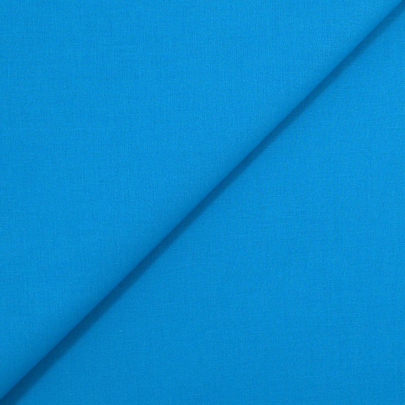 Coton uni turquoise Coupon 45x45 cm