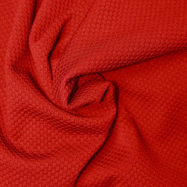 Jersey nid d'abeille rouge