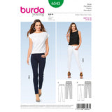 Patron Burda n°6543:  Pantalon - Jeans féminin