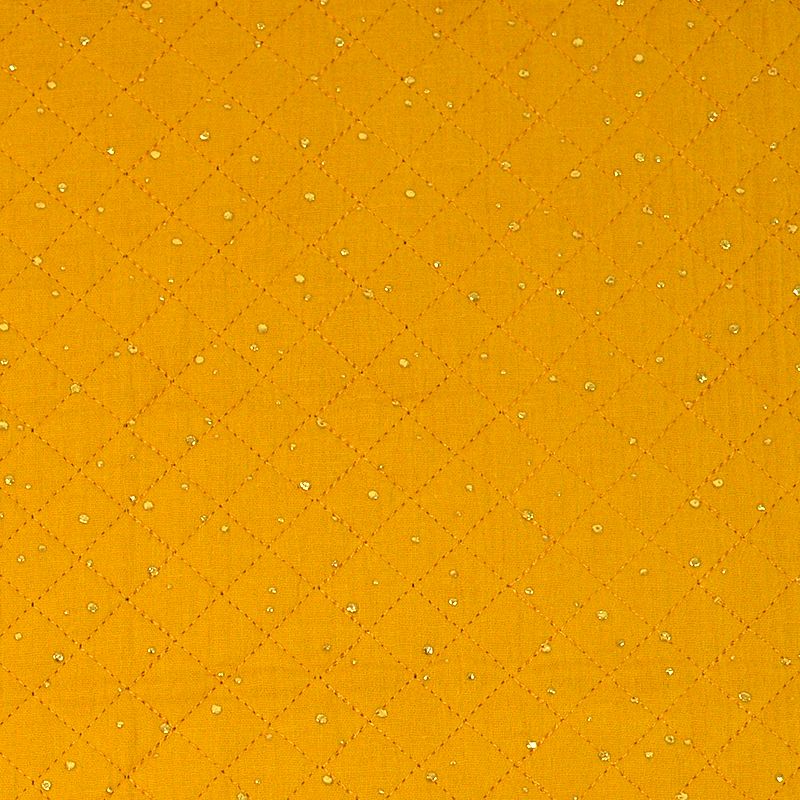 Tissu technique imperméable - à pois - transparent et jaune – So