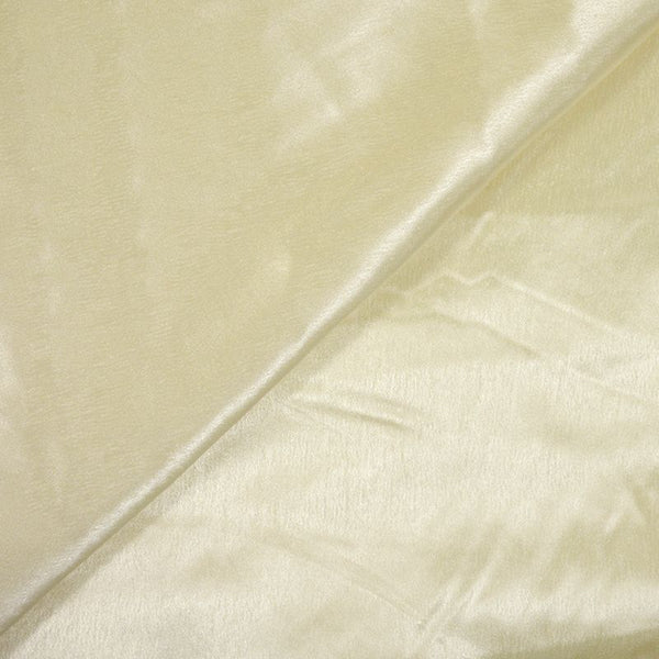 Crêpe satin polyester ivoire