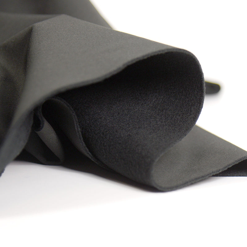 Tissu Softshell uni noir