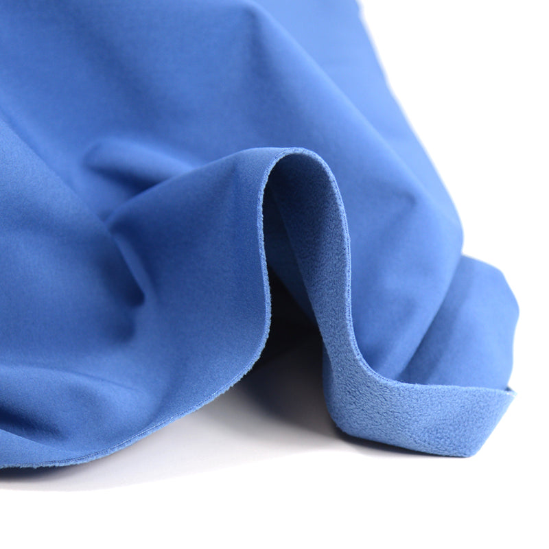 Tissu Softshell uni bleu barbeau