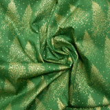 Green background printed cotton green background