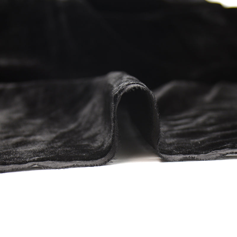 Velours ras polyester noir