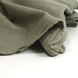 100% washed khaki linen