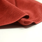 Velours polyester côtelé rouge