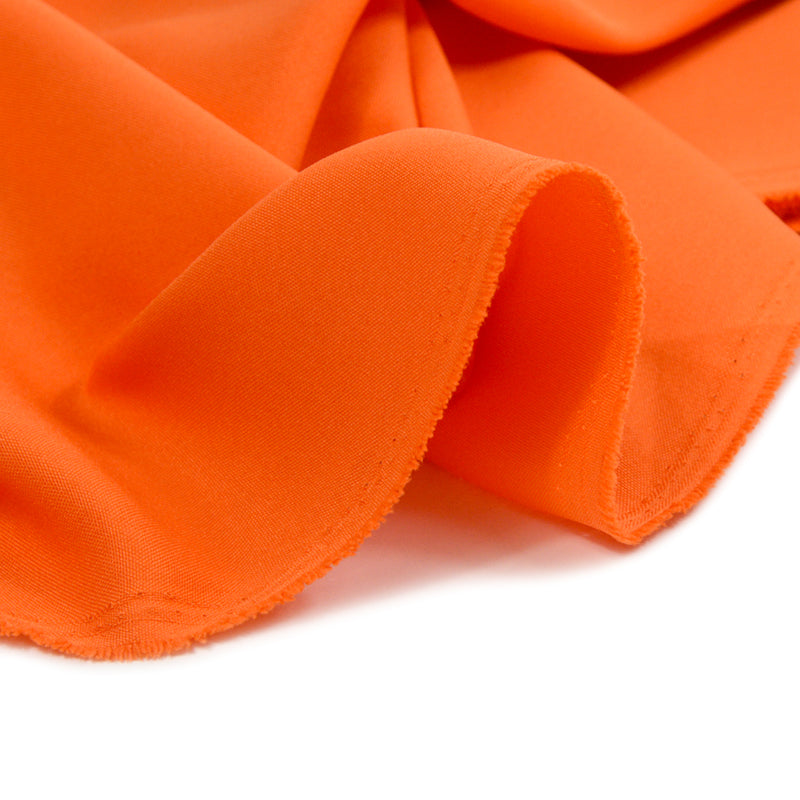 Orange polyester burlington fabric