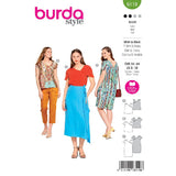 Patron Burda n°6119: T-shirt & robe