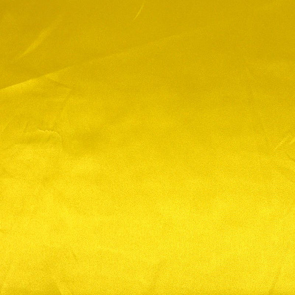 Satin Polyester uni jaune éclair